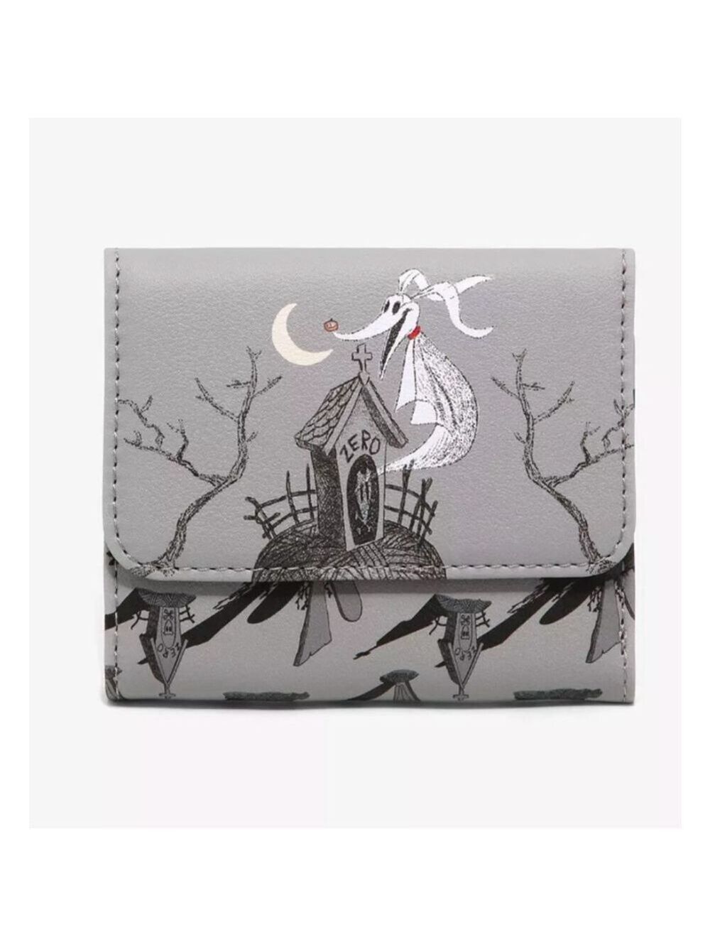 Disney The Nightmare Before Christmas Zero Moon Doodle Zip Wallet